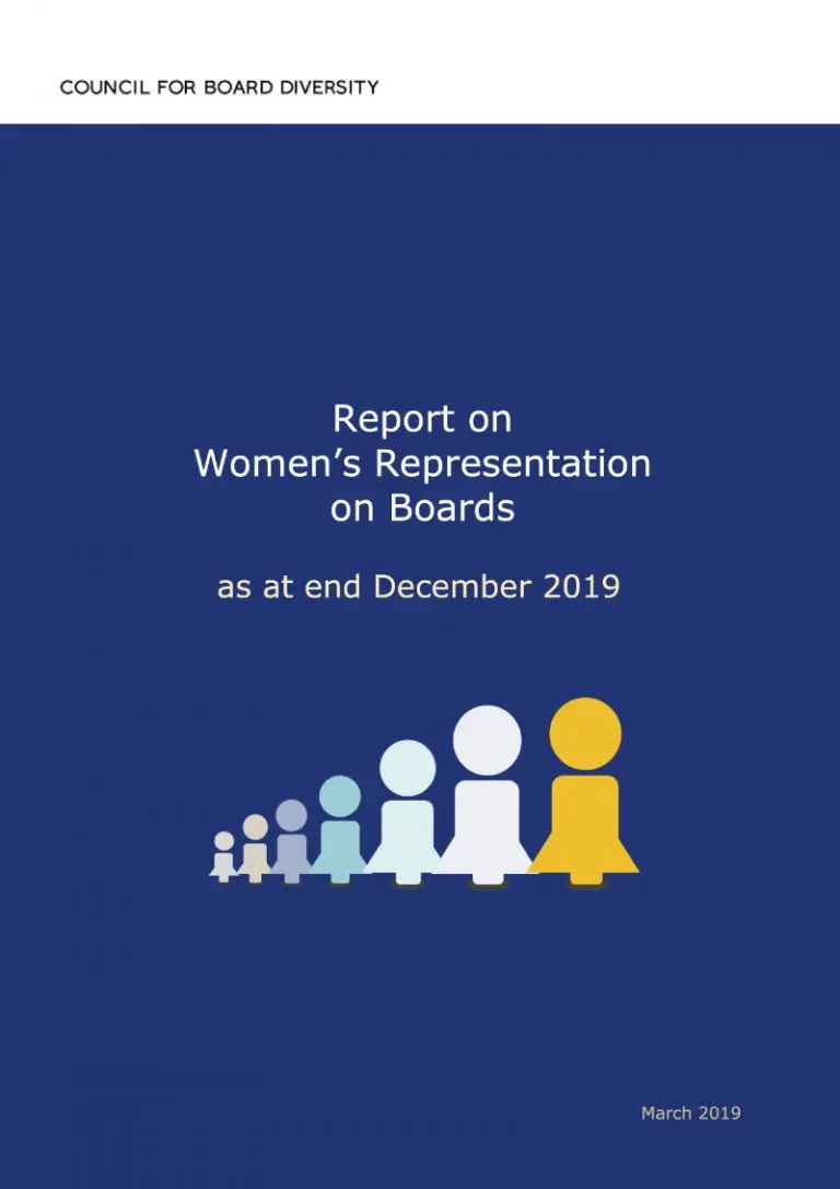 CBD Report women on boards of listco statutory board IPC as at end Dec 2019 cover