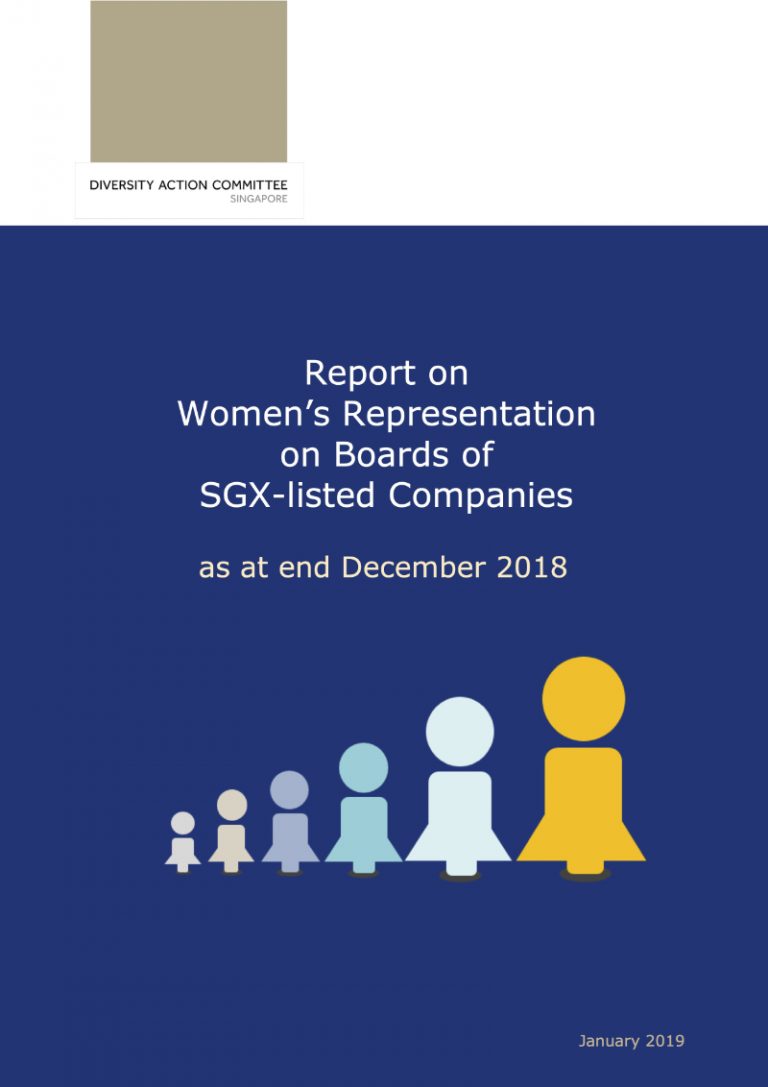 DAC Report women on boards of SGX listed Companies as at end Dec 2018 cover