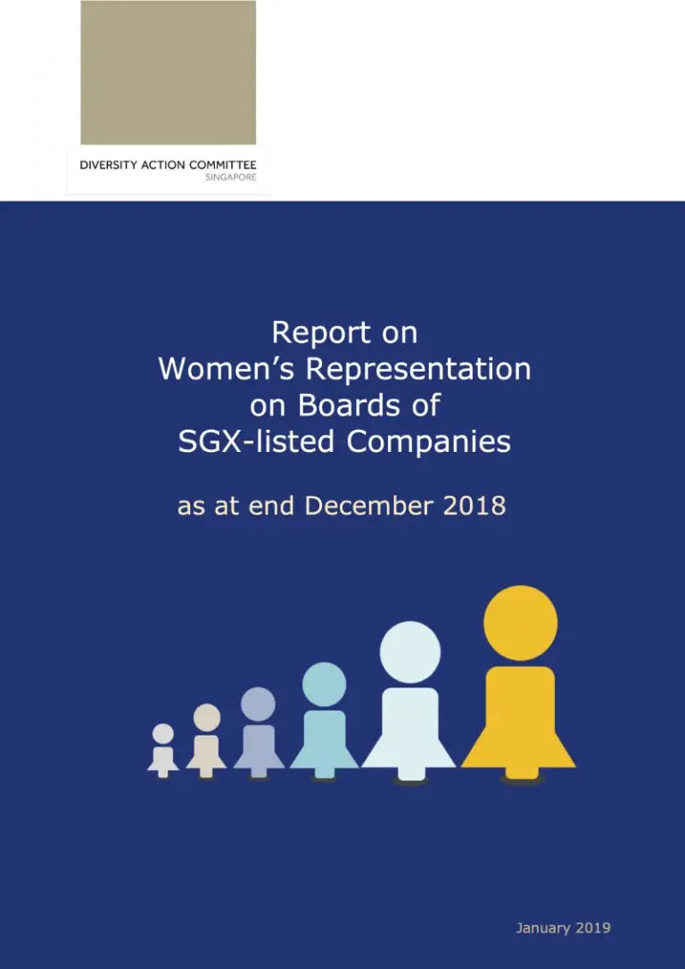 DAC Report women on boards of SGX listed Companies as at end Dec 2018 cover