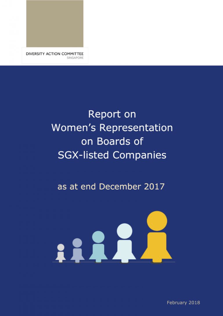 DAC Report women on boards of SGX listed Companies as at end Dec 2017 cover