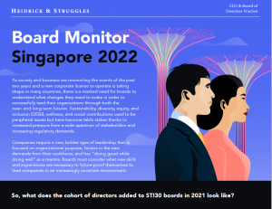 Heidrick Struggles Board Monitor Singapore 2022 cover