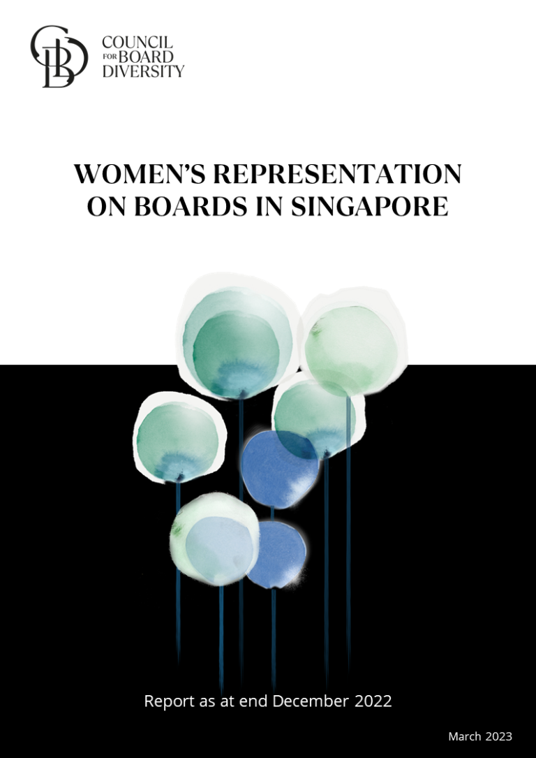 CBD Report women on boards of listco statutory board IPC as at end Dec 2022 cover